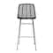 Hello Honey® Black Boho Rattan & Metal Bar Stool